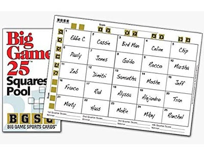 scratch off 5x5 football squares