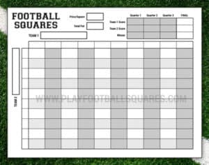 Free Printable Football Squares - Play Football Squares