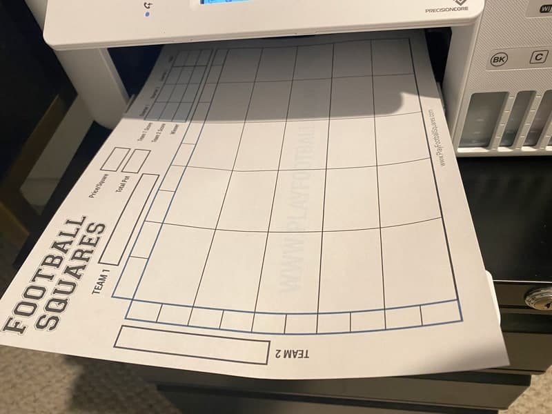 How A 25Square Football Board Works Play Football Squares