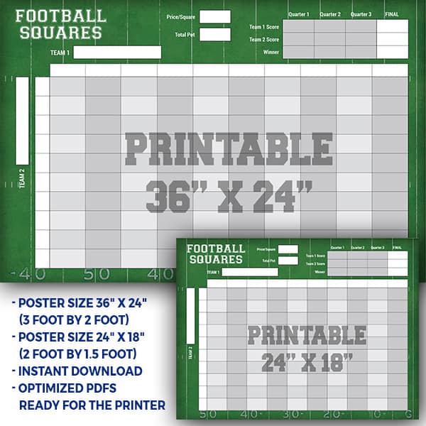 poster sized football squares preview