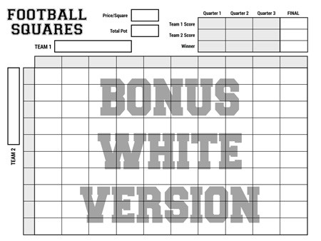 football squares white version preview