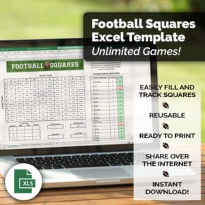 football squares excel version product image