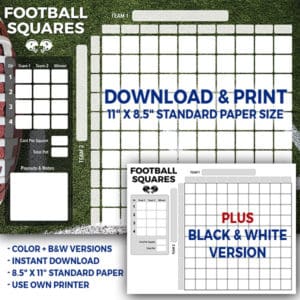 football squares horizontal version product image