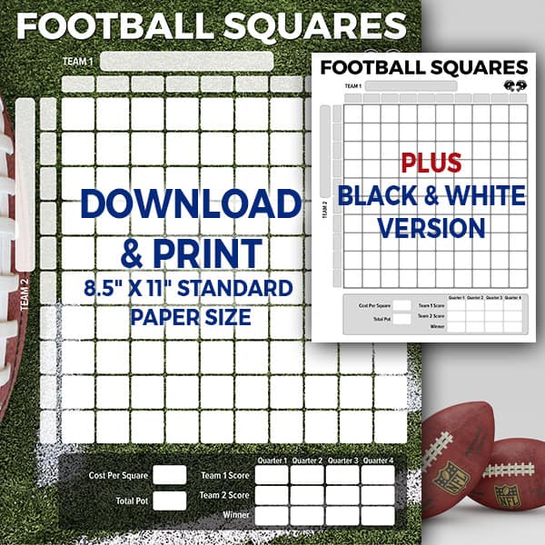 football squares vertical version product image