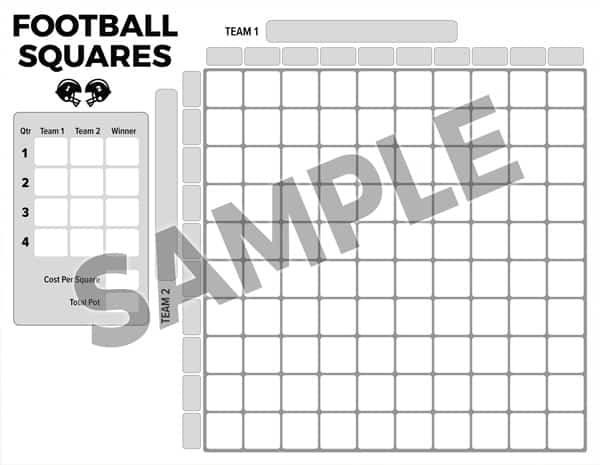 football squares horizontal black and white preview