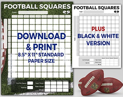 football squares preview - vertical version