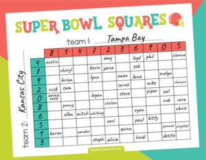 Printable Super Bowl Squares: Free And Paid - Play Football Squares