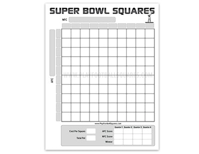 free superbowl squares