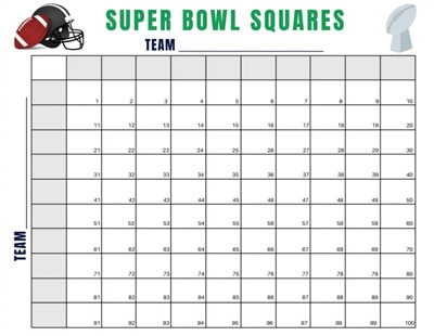 Super Bowl 2023 squares: Printable boxes template for Chiefs-Eagles